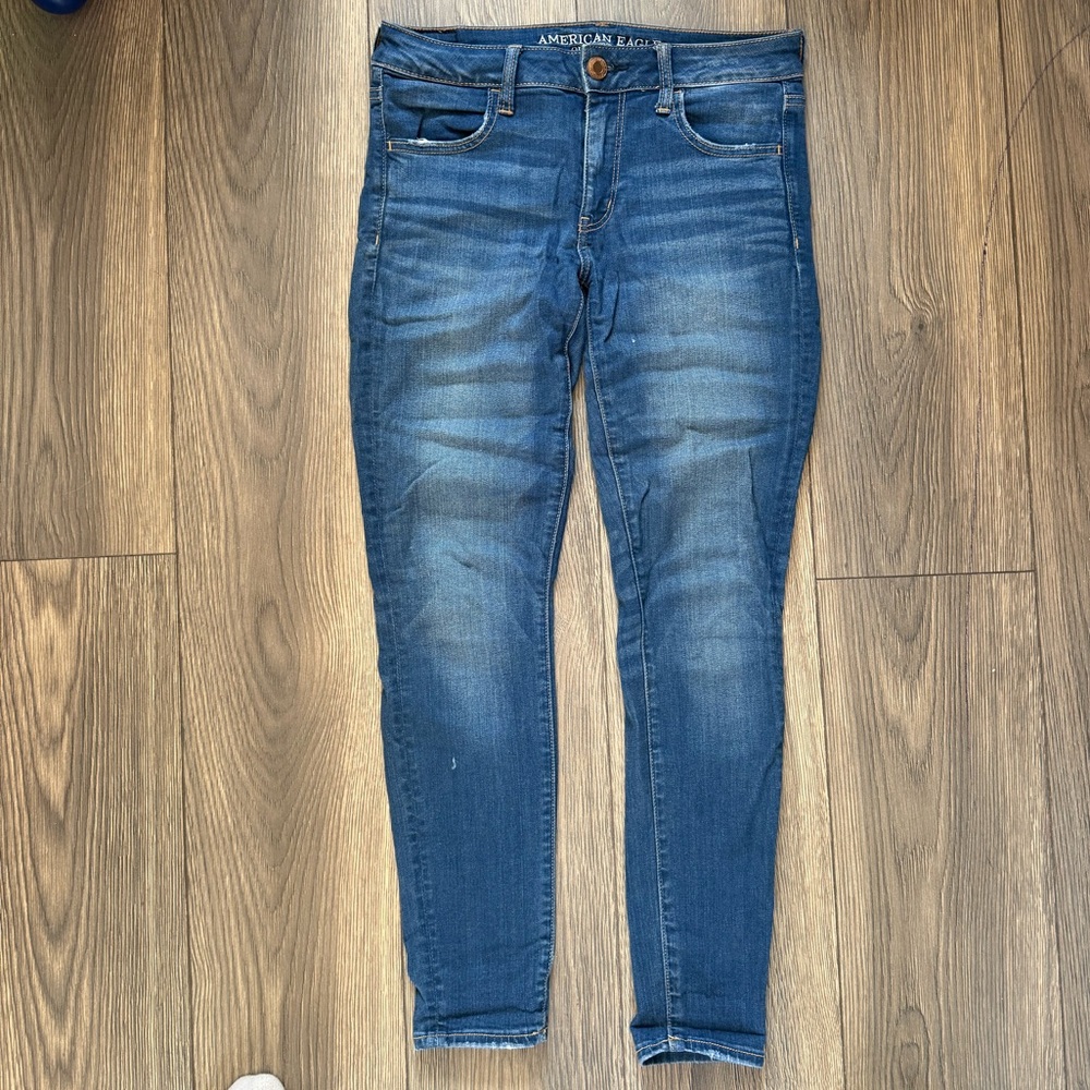Women’s American Eagle Blue Jeggings, size 8